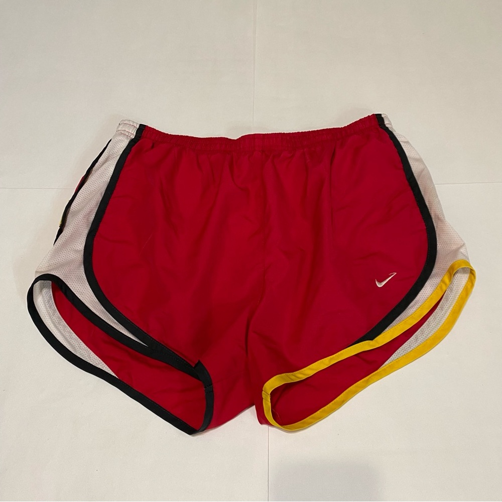 ❤️Nike Red and Black Athletic Shorts Breathable Mesh Design